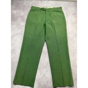VTG Levi Strauss Mr Levis‎ Sta Prest Slacks Green Men's Trousers Pants 32 Short